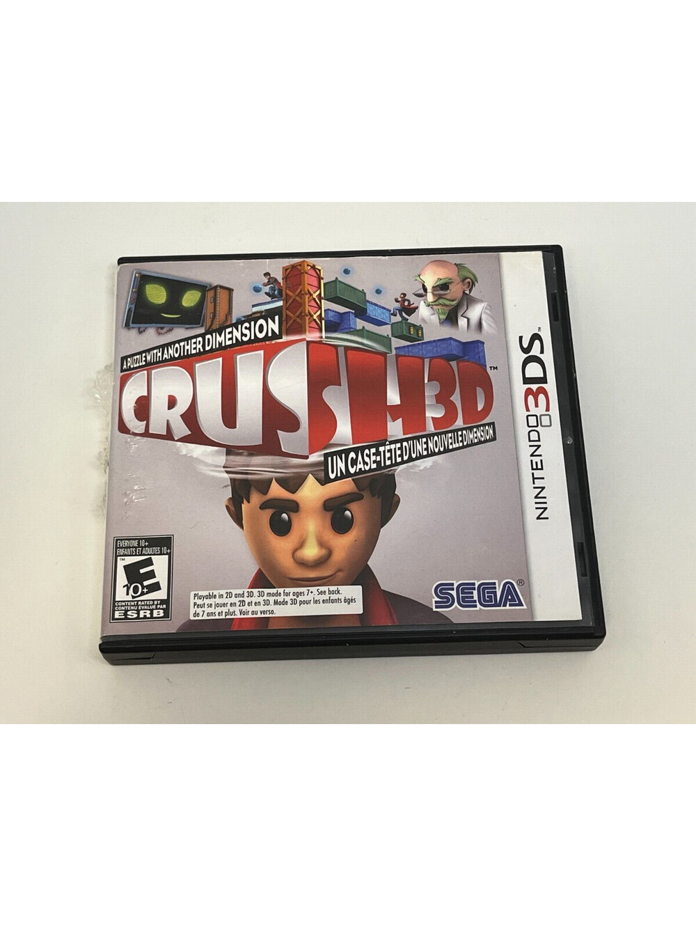 Nintendo 3DS - Crush 3D A Puzzle With Another Dimension Game - Comes with Case